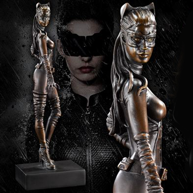Solid Bronze Catwoman Statue by the Noble Collection
