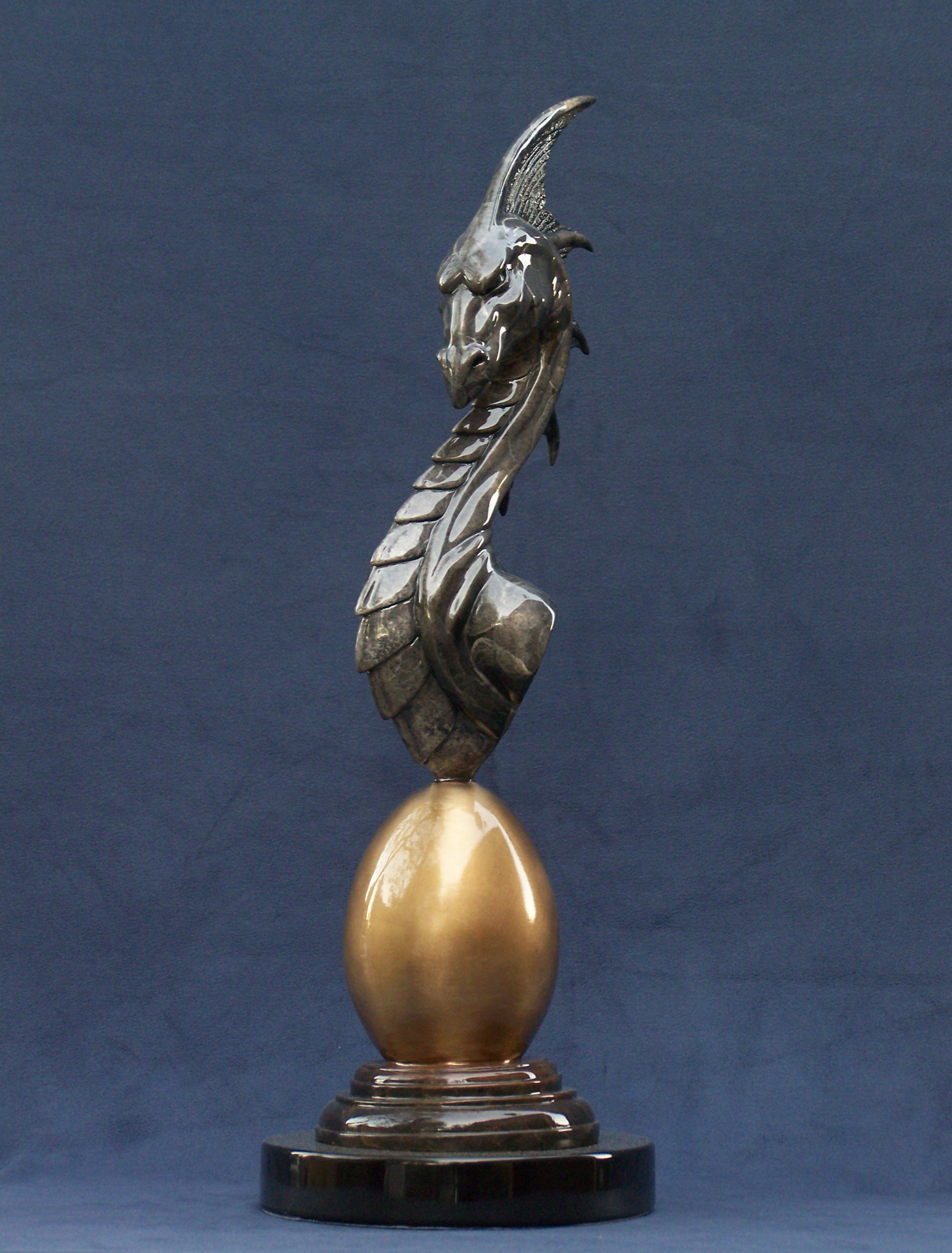 sentinel watchful dragon bust statue