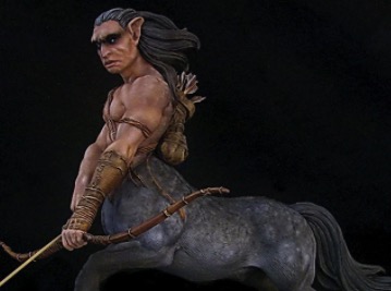 Hand Carved Pewter Centaur Sculpture from Harry Potter
