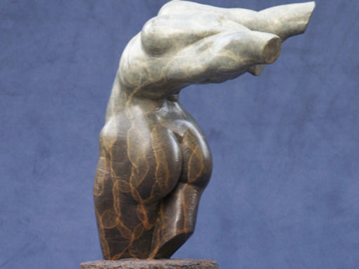 Bronze Female Torso Fragment