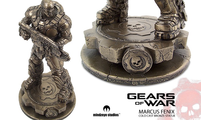 marcus fenix statue from gears of war